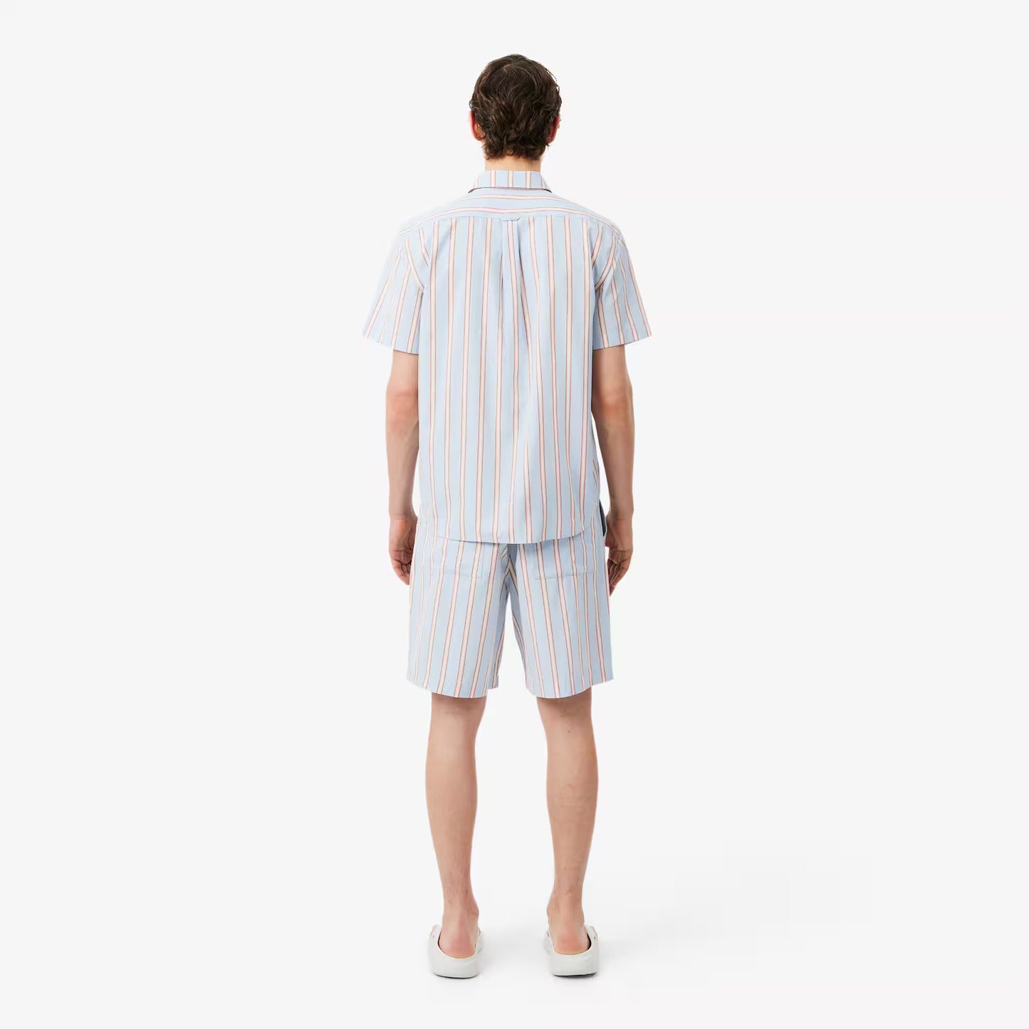 Gestreifte Shorts aus Baumwollpopeline