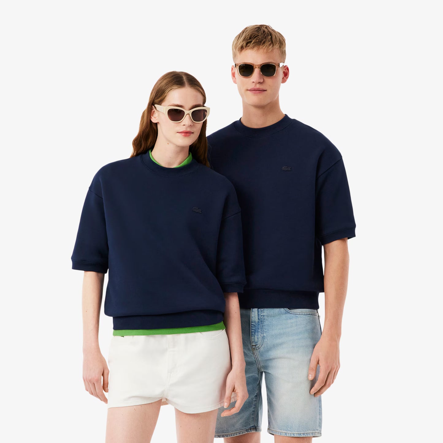 Relaxed Fit Kurzarm-Sweatshirt