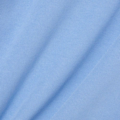 Geripptes Baumwoll-Polo-Sweatshirt