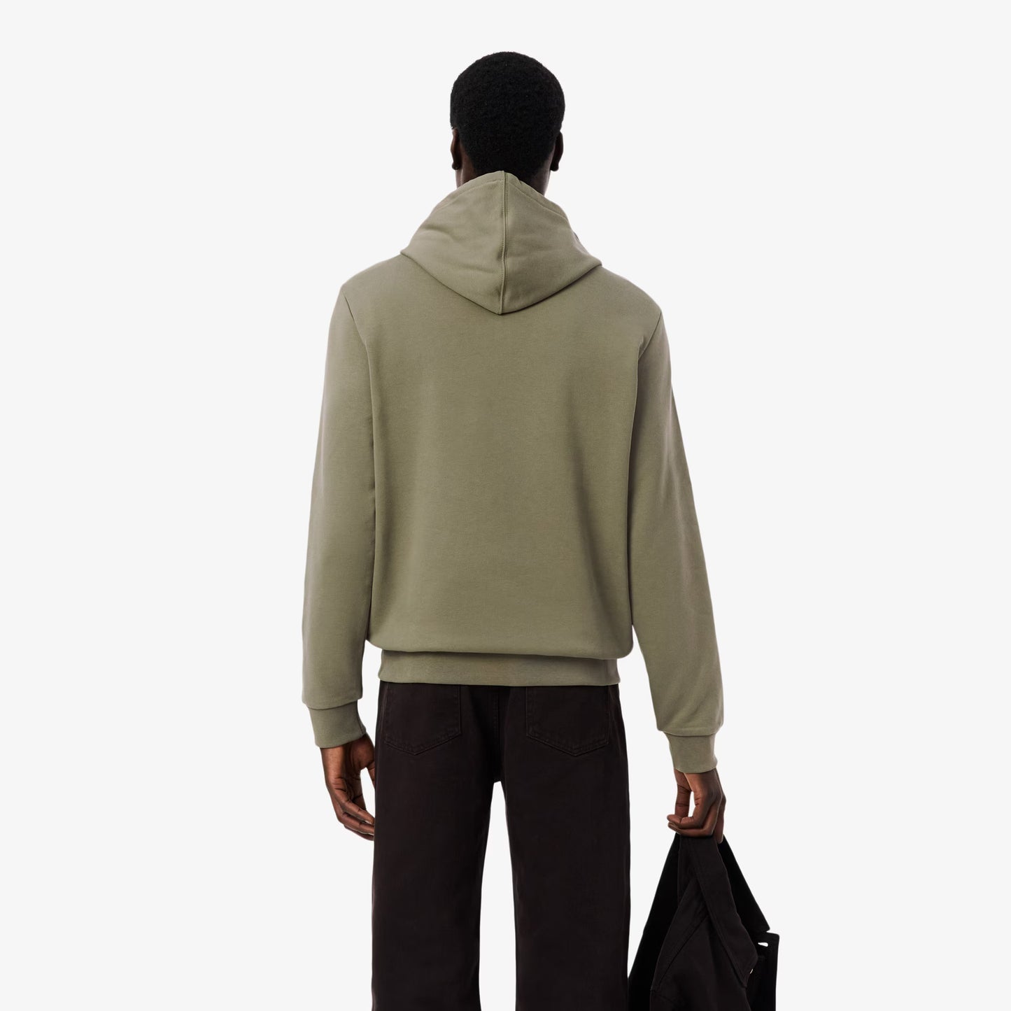 Kapuzenpullover mit Logo-Streifen und Reißverschluss