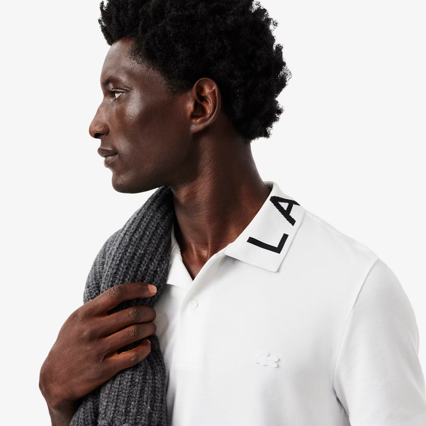 Slim Fit Jacquard Poloshirt mit Logo