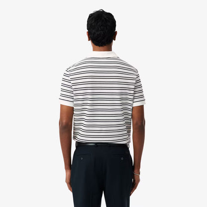 Klassisches gestreiftes Petit Piqué Poloshirt