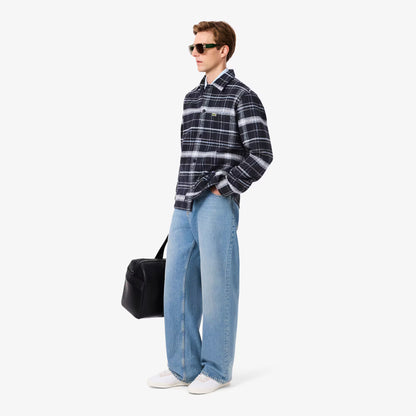 Karo-Overshirt aus Baumwolle