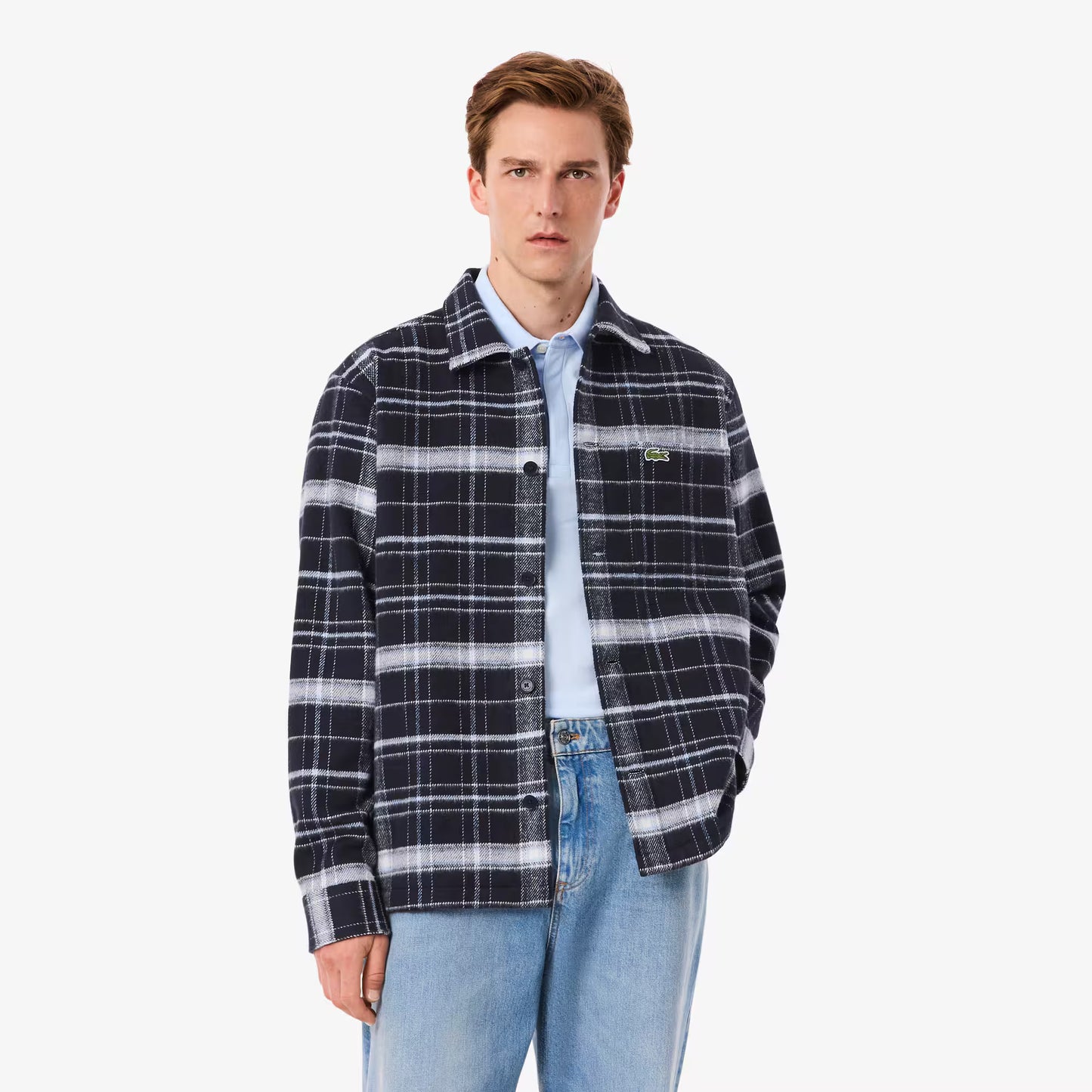 Karo-Overshirt aus Baumwolle