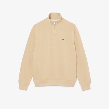 Interlock-Sweatshirt mit hohem Kragen und Reißverschluss