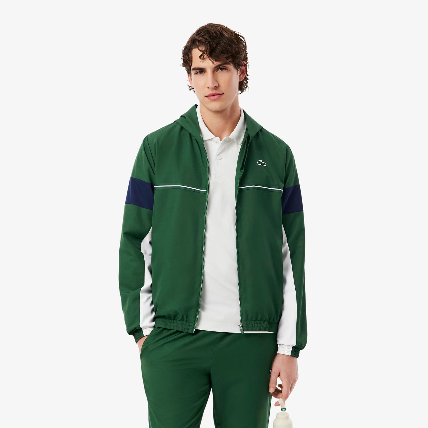 Sport-Farbblock-Trainingsjacke