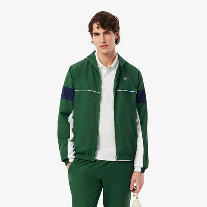 Sport-Farbblock-Trainingsjacke