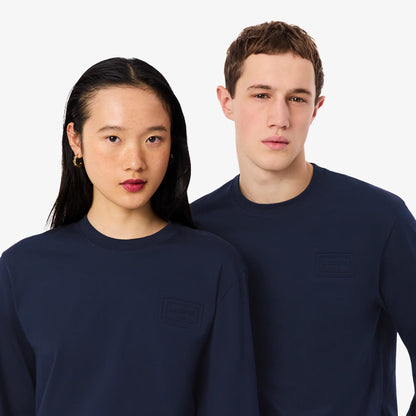 Langärmeliges Baumwoll-T-Shirt