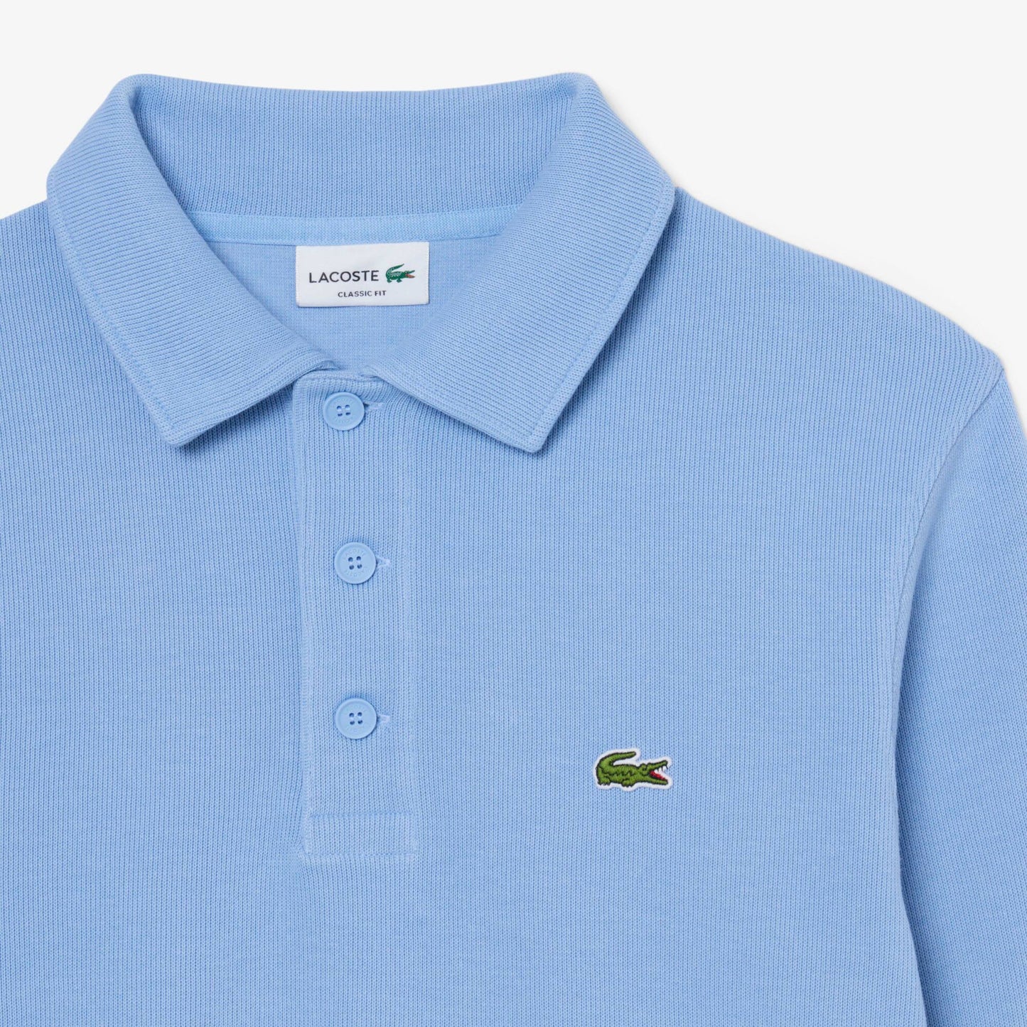 Geripptes Baumwoll-Polo-Sweatshirt