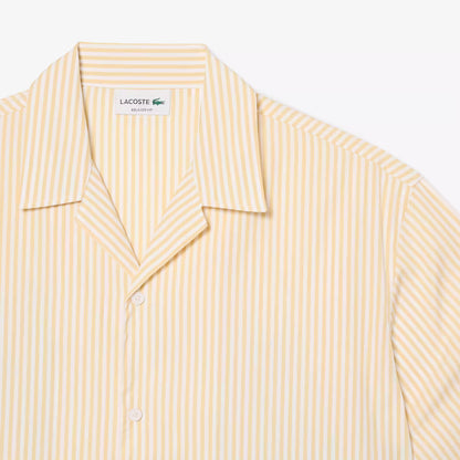 Relaxed Fit Gestreiftes Krokodil-Hemd