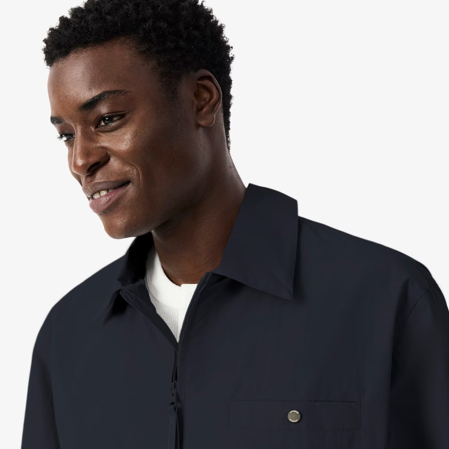 Water-Repellent Textured Taffeta Jacket
