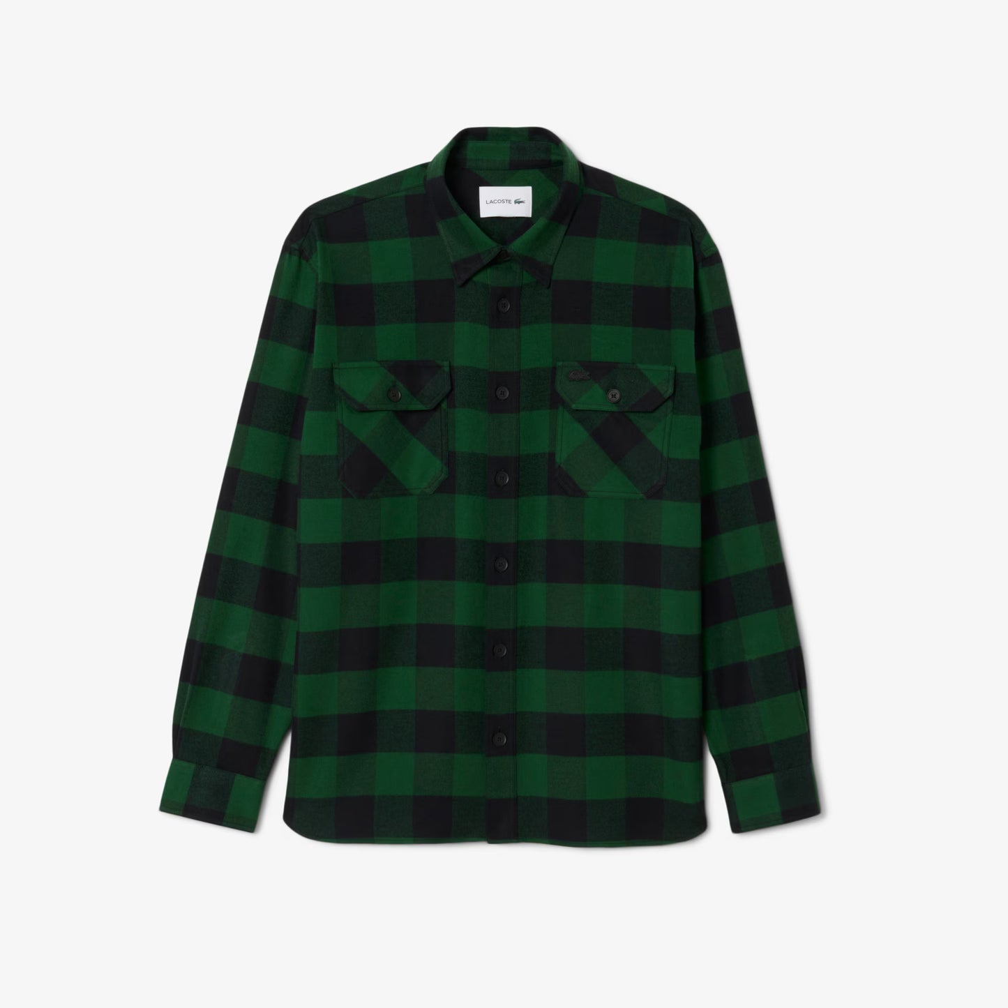 Oversized Cotton Plaid Overshirt