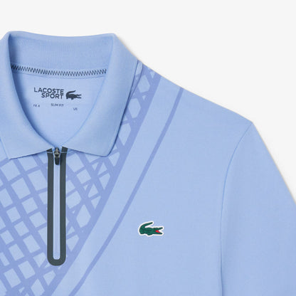 Ultra Dry Slim-Fit-Tennnis-Polo-Shirt mit Print