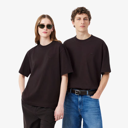 Lockeres T-Shirt aus schwerem Jersey