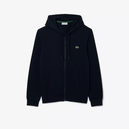 Fleece-Kapuzenjacke mit Reißverschluss
