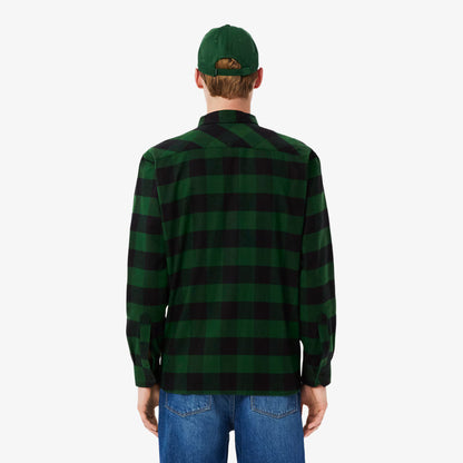 Oversized Cotton Plaid Overshirt