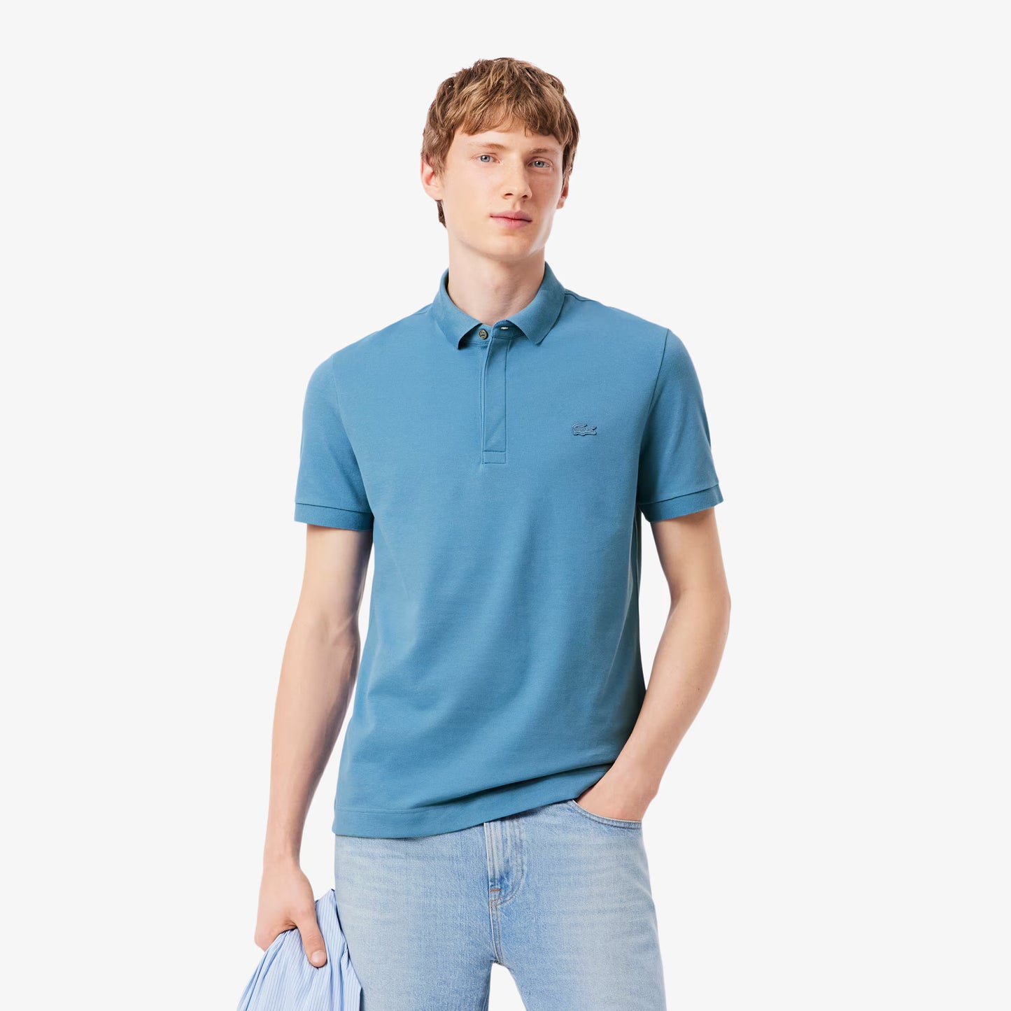 Regular Fit Paris Stretch-Piqué-Polohemd
