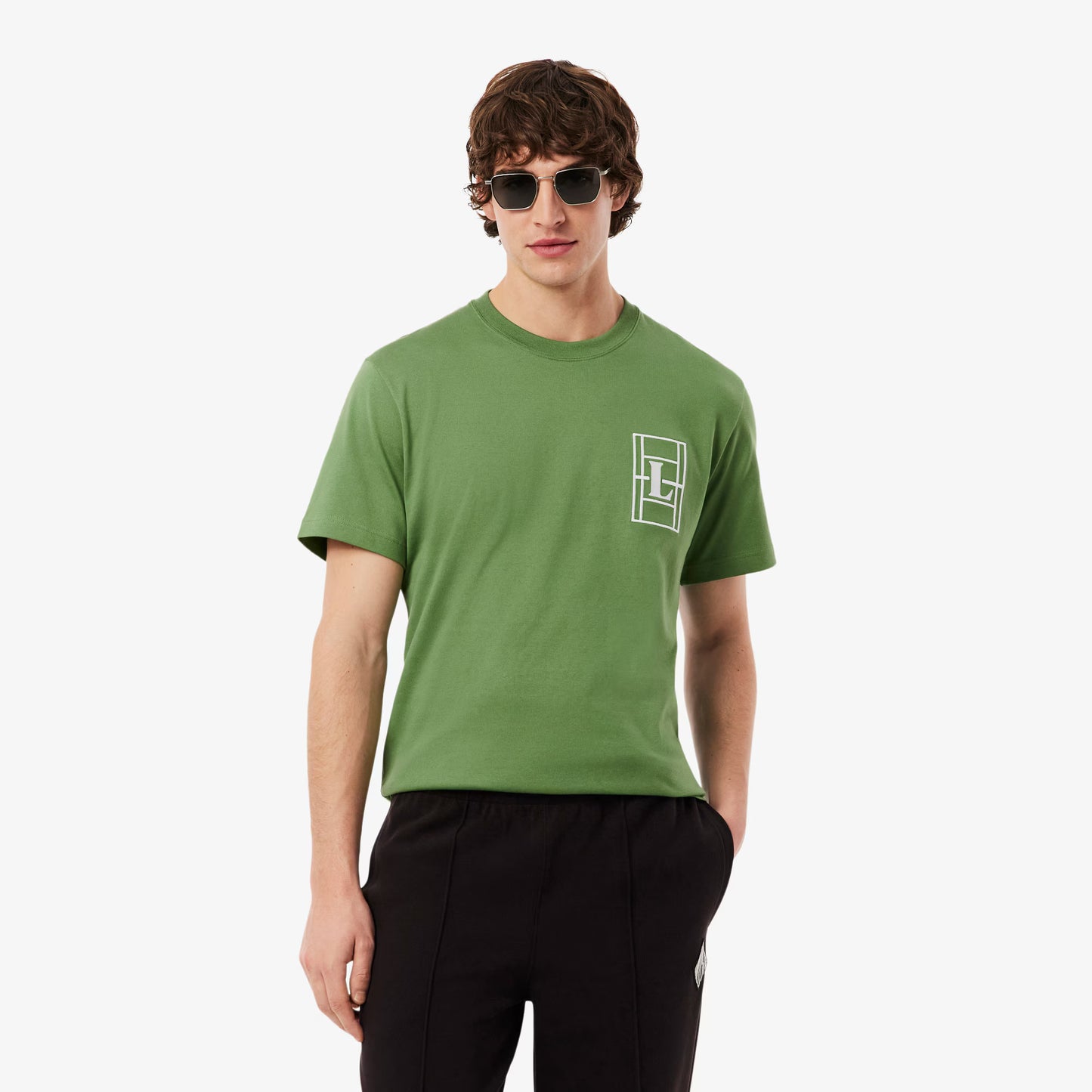 Besticktes Heavy-Jersey-T-Shirt
