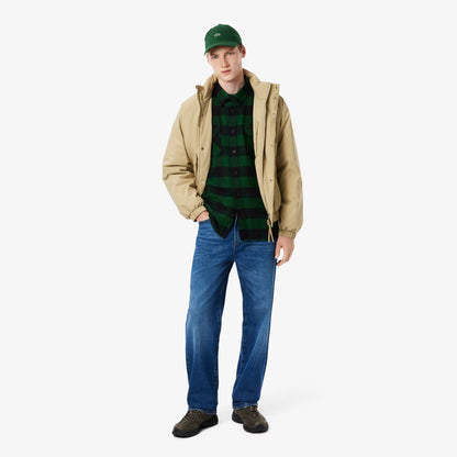 Oversized Cotton Plaid Overshirt