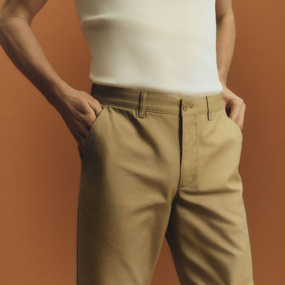 Regular Fit Cotton Chino Pants