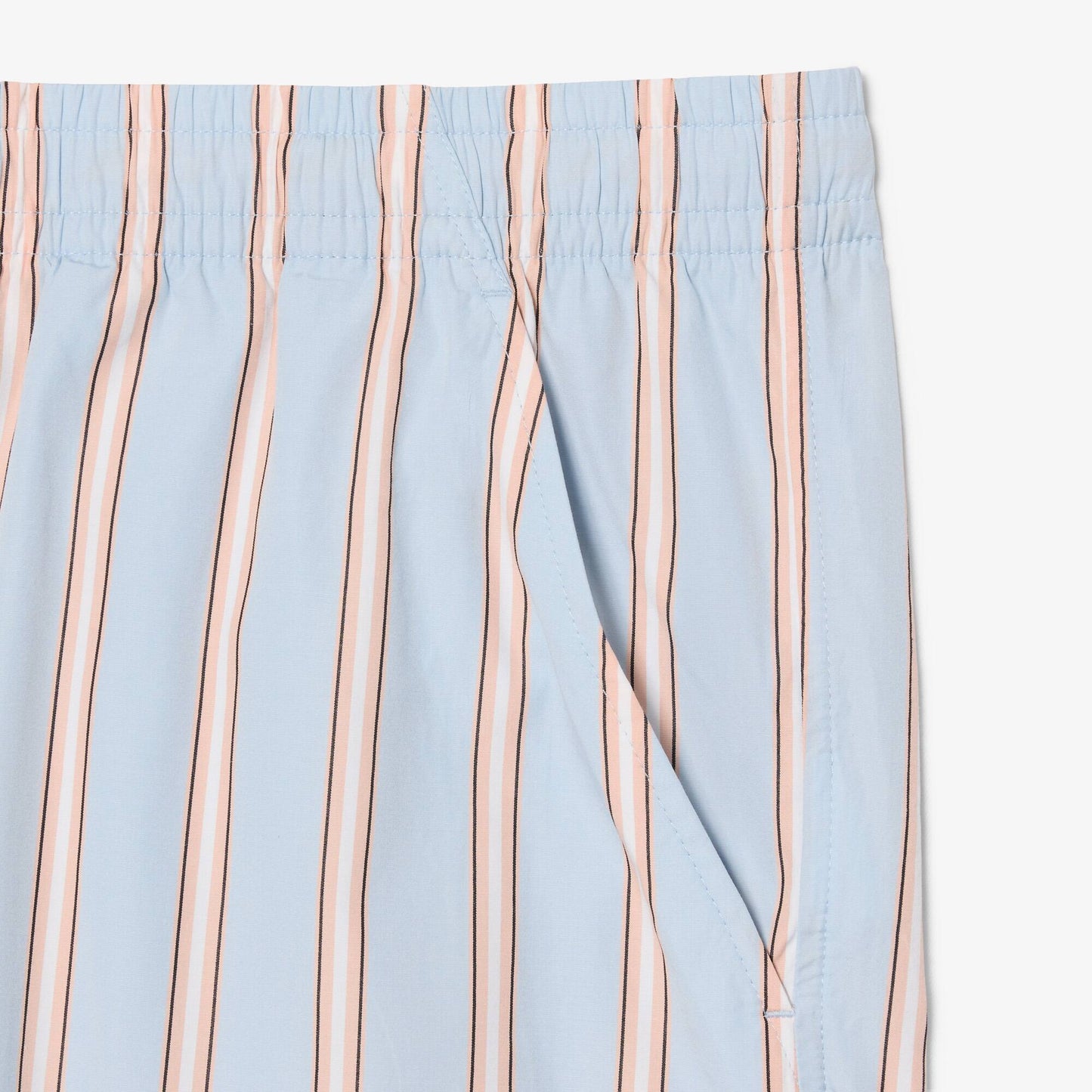 Gestreifte Shorts aus Baumwollpopeline