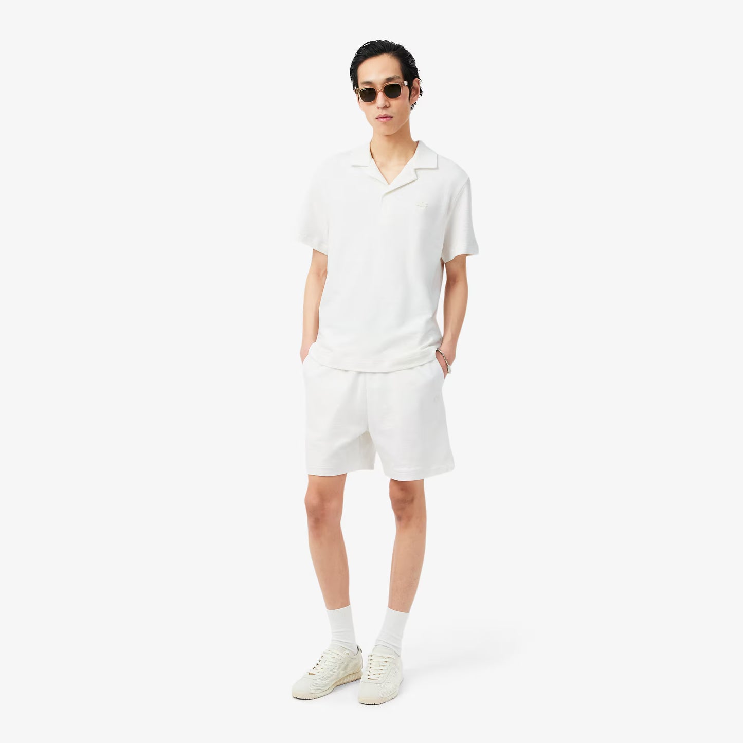 Klassisches Poloshirt mit Strukturmuster