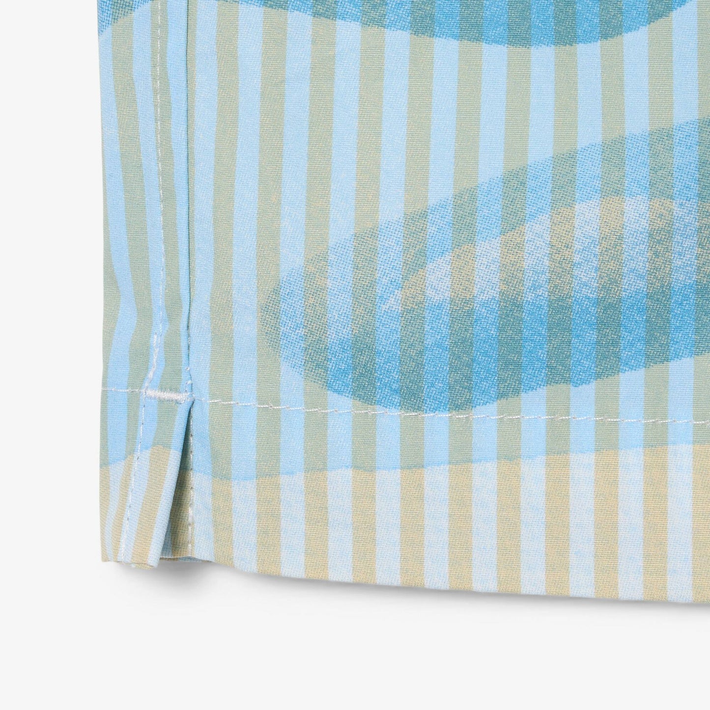 Relaxed Fit Gestreiftes Krokodil-Hemd