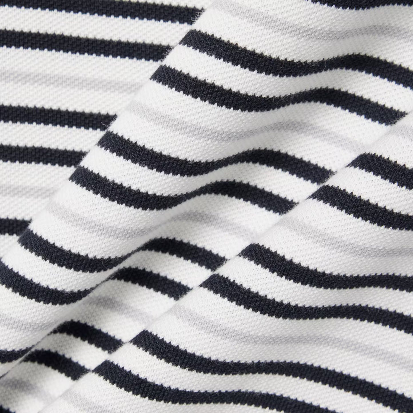 Klassisches gestreiftes Petit Piqué Poloshirt