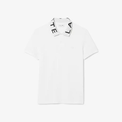 Slim Fit Jacquard Poloshirt mit Logo