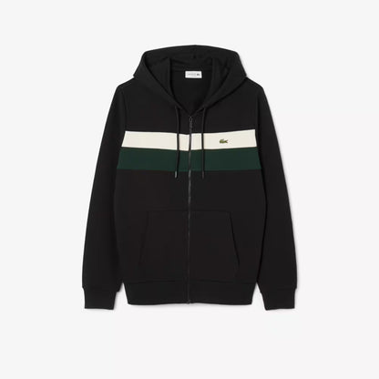 Zipped Colour-Block Hoodie