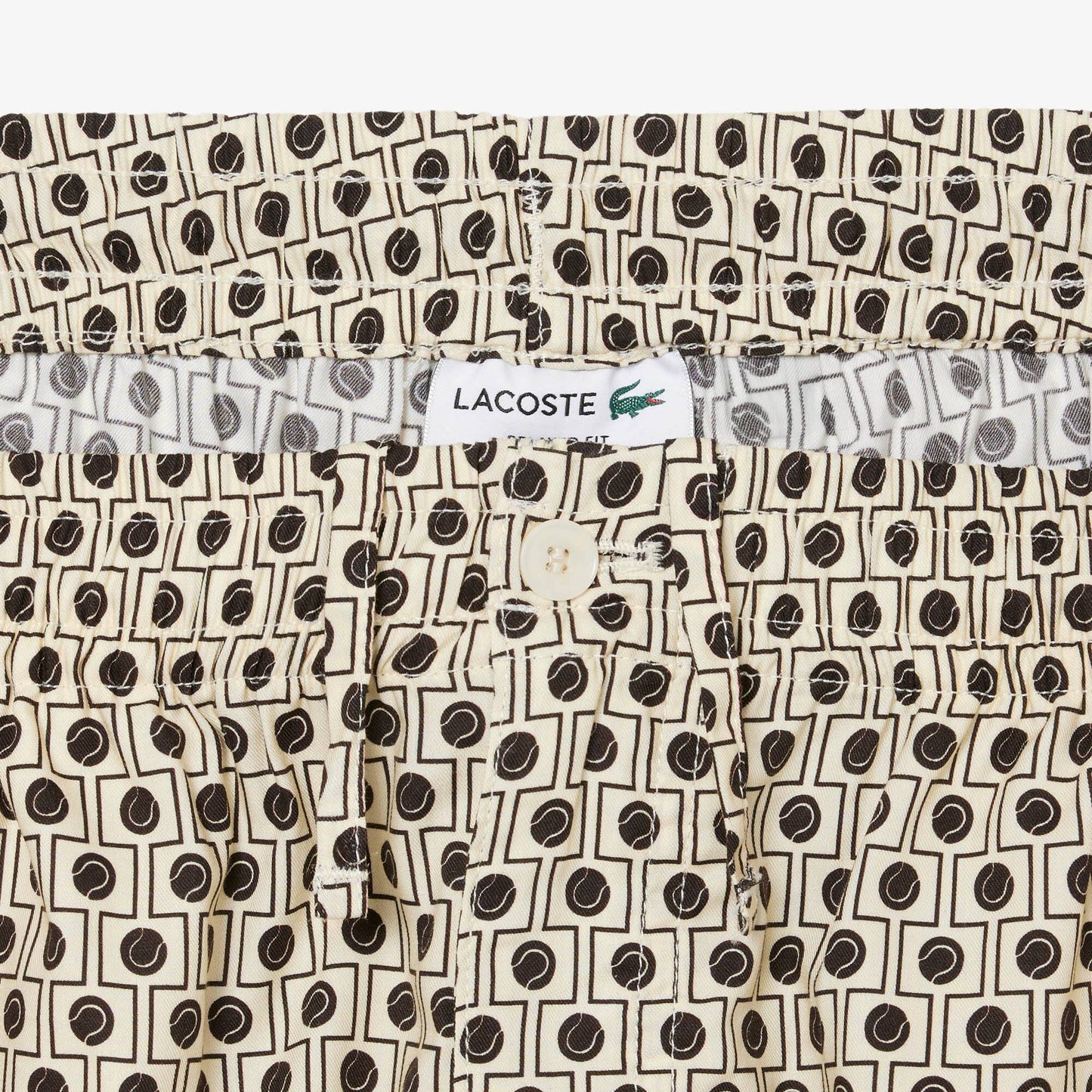Bermudas aus Baumwollmischung mit Print und lockerer Passform
