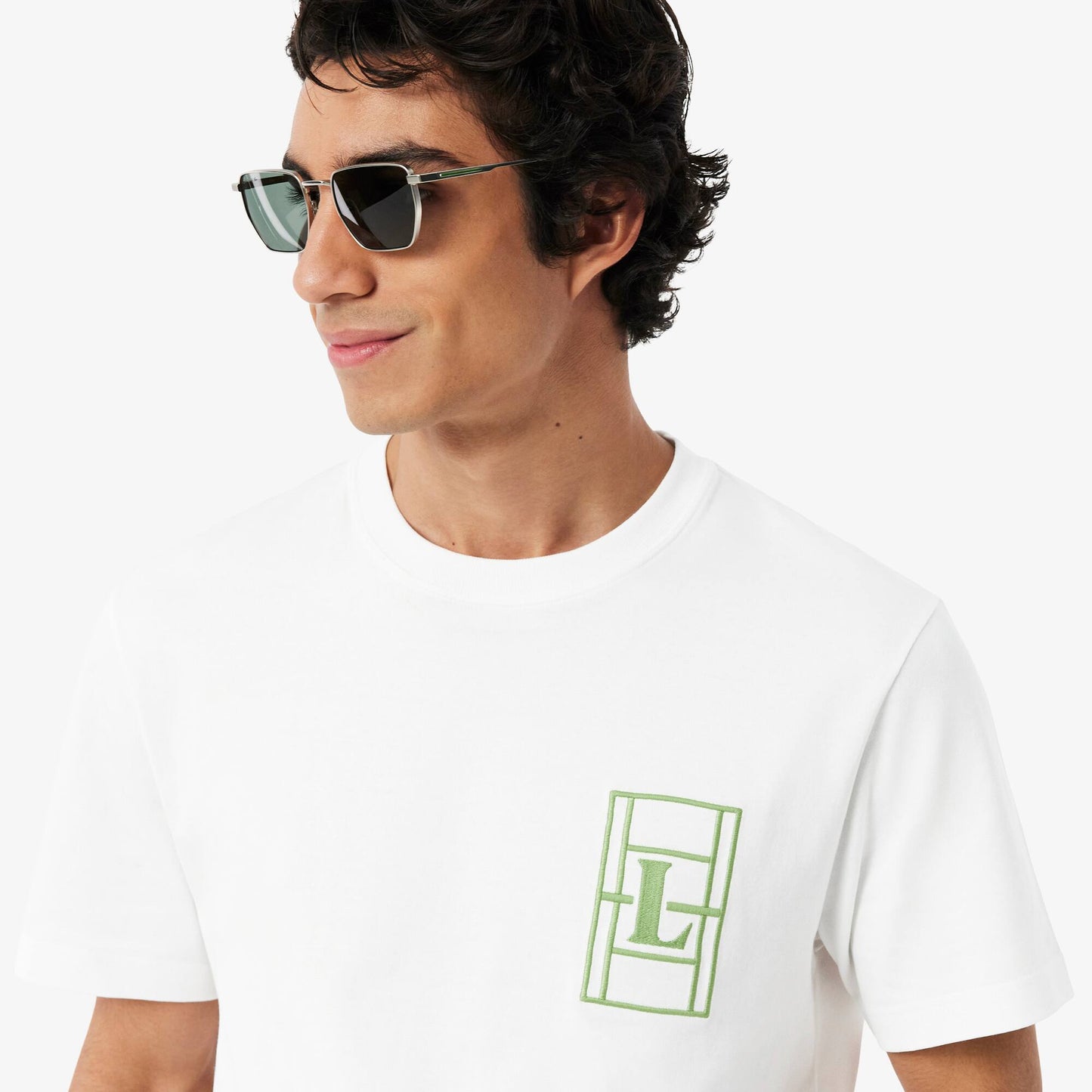 Besticktes Heavy-Jersey-T-Shirt