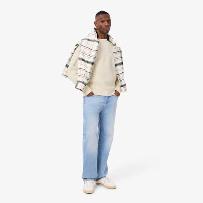 Pullover aus Wolle mit Patchwork-Effekt im Relaxed Fit