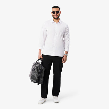 Slim-Fit-Hemd aus Stretch-Popeline