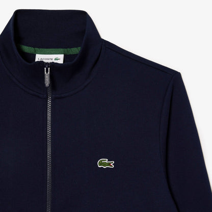 Zip-Up High Neck Fleece Sweatshirt