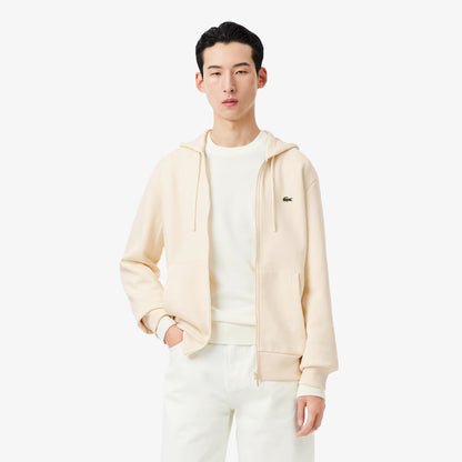 Fleece-Kapuzenjacke mit Reißverschluss