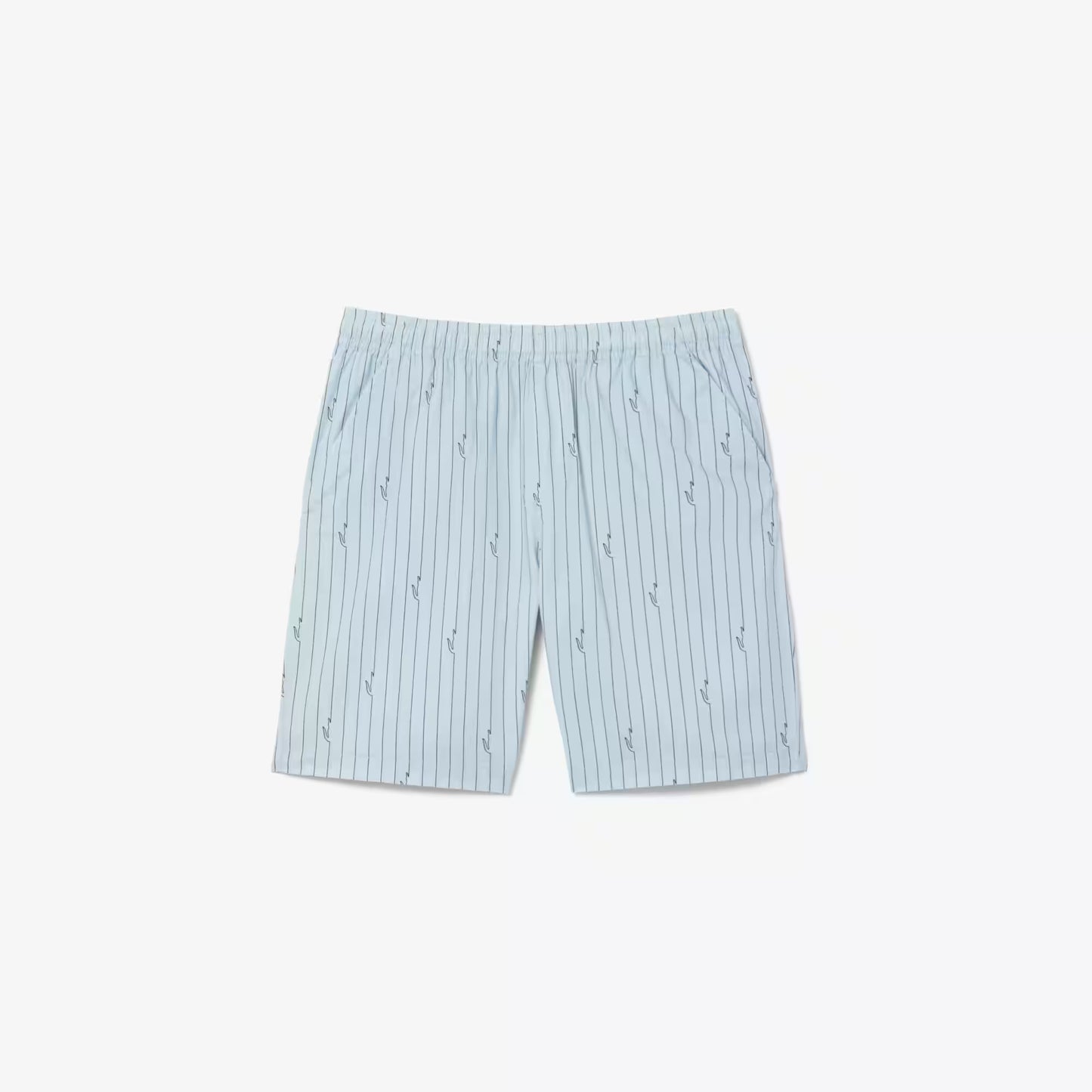 Shorts aus Baumwolle mit Krokoprint-Streifen