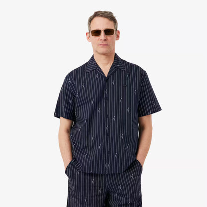 Hemd aus Twill mit Print im Relaxed Fit