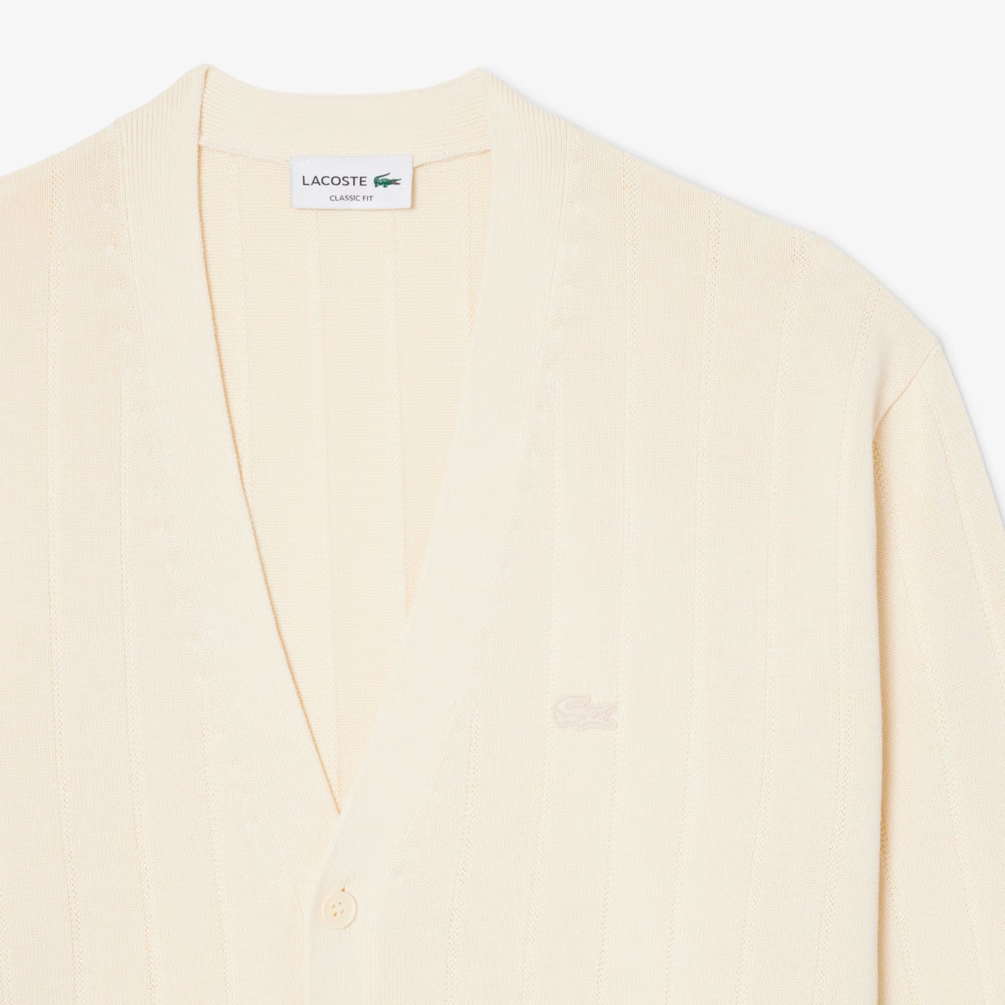 Gerippter Cardigan aus Baumwollmischung