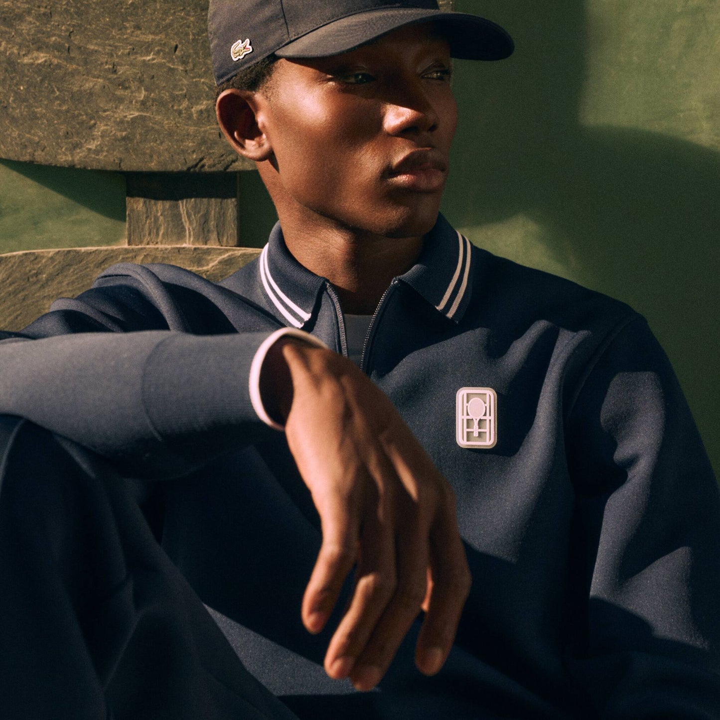 Tennis Heritage Polokragen-Sweatshirt mit Reißverschluss