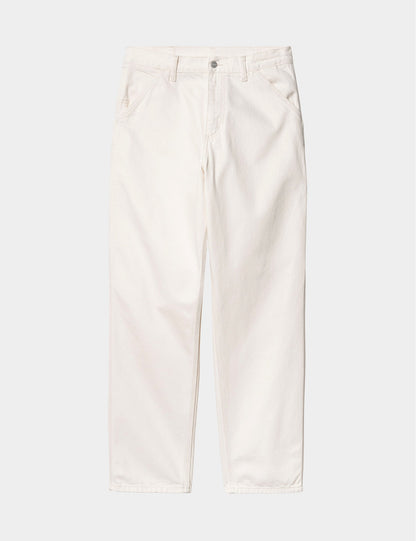 Single Knee Pant (Denim) - Weiß