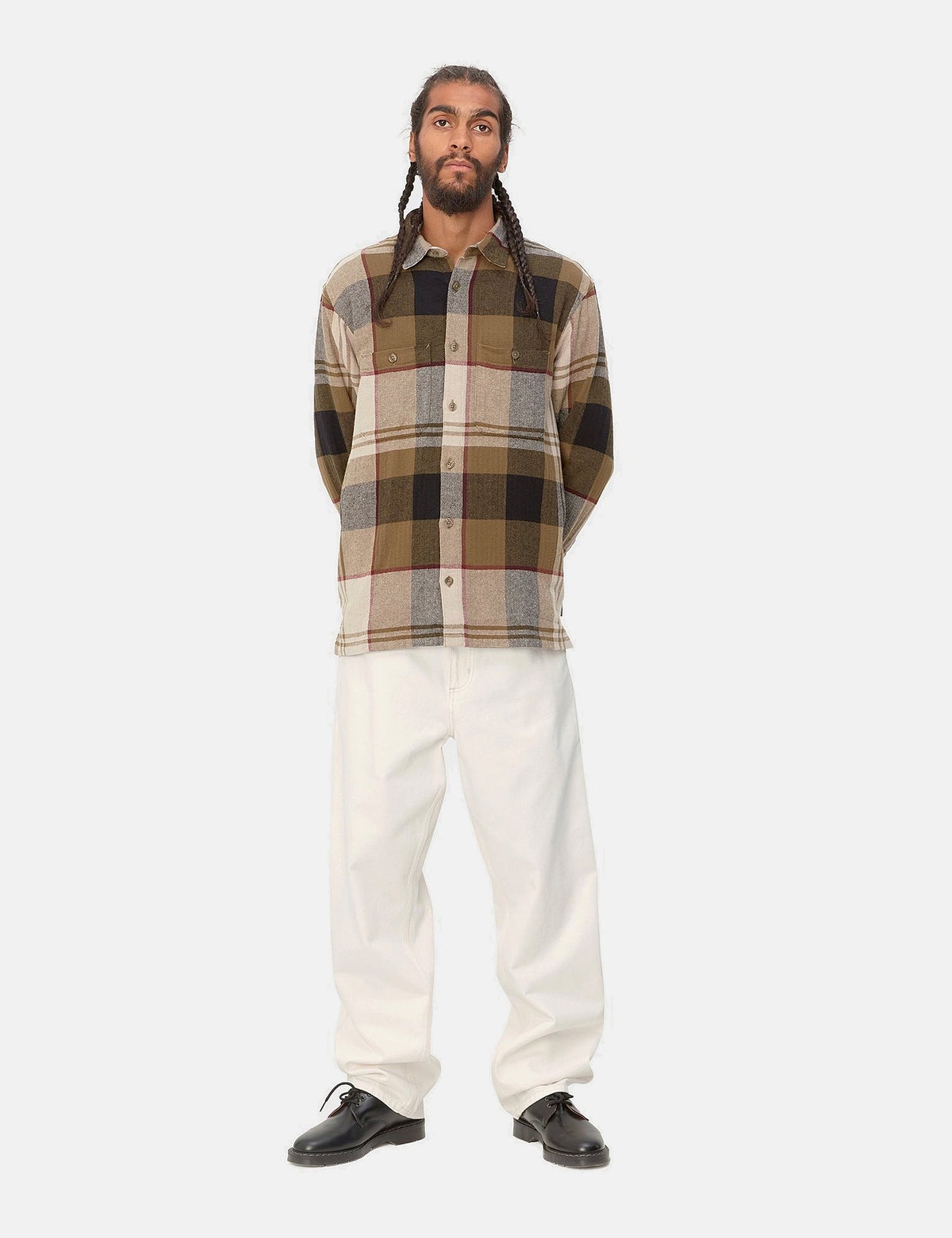 Single Knee Pant (Denim) - Weiß